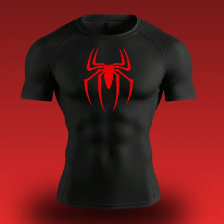 COMPRESSION T-SHIRT SPDER RED