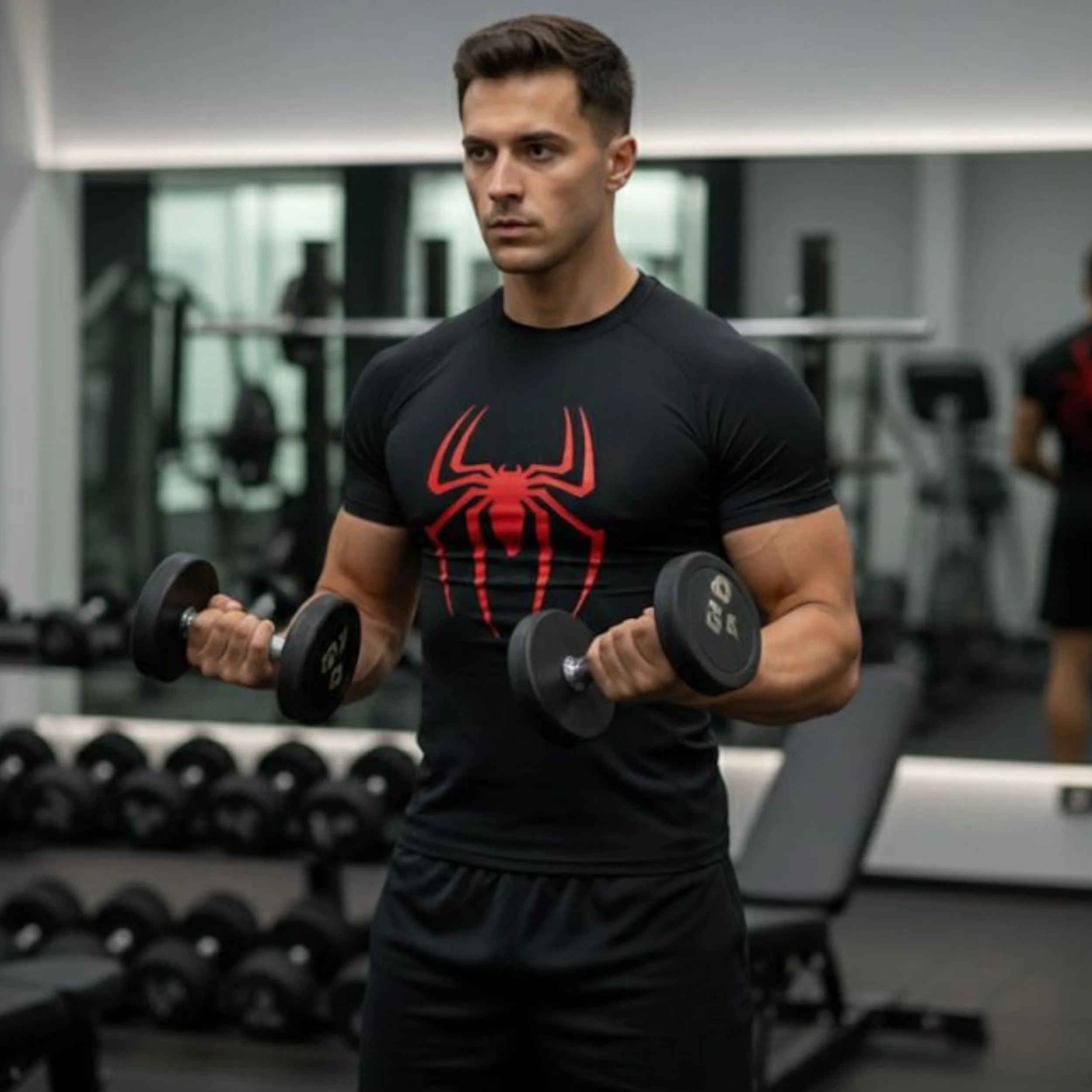 COMPRESSION T-SHIRT SPDER RED