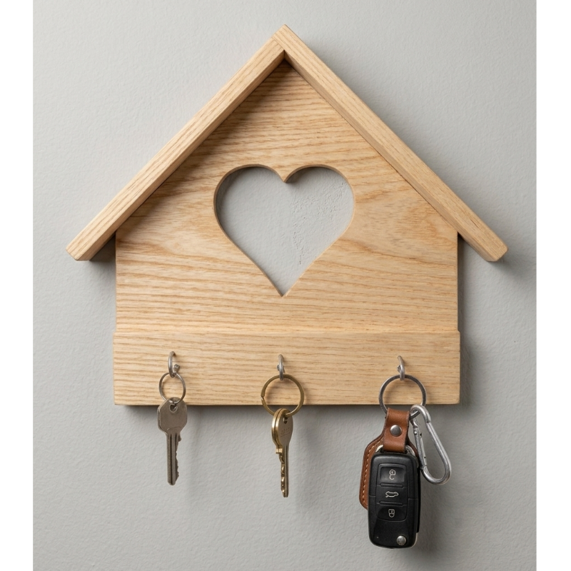 porte-clés en bois