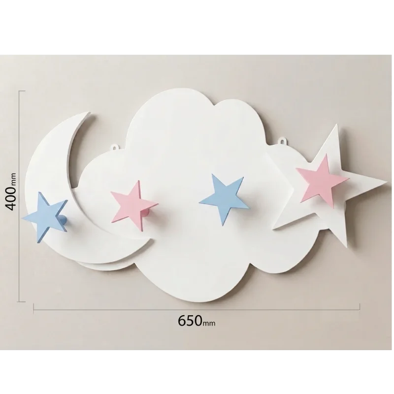 Porte manteau nuage pour enfants