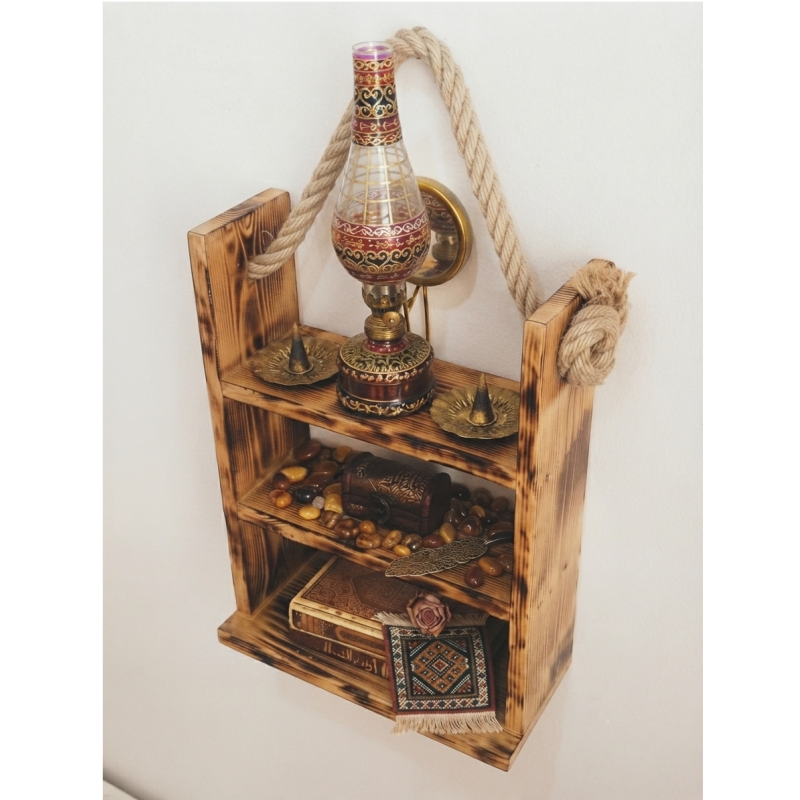 Étagère murale rustique en bois