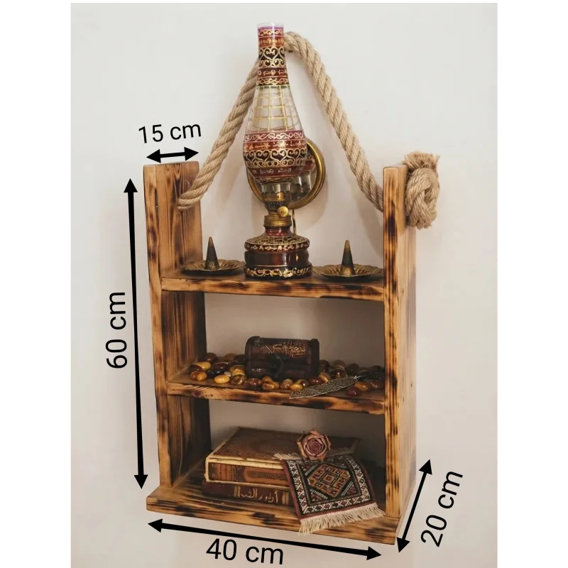 Étagère murale rustique en bois