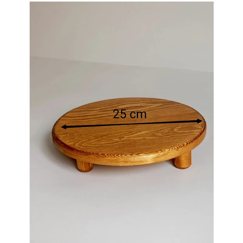 Support rond en bois