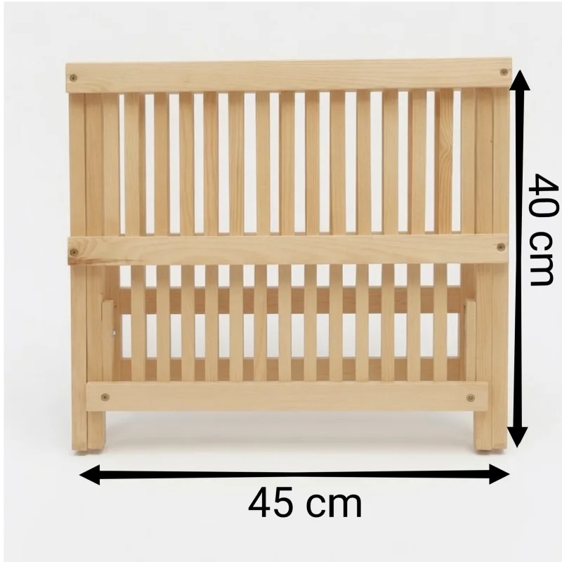 Égouttoir à vaisselle pliant en bois