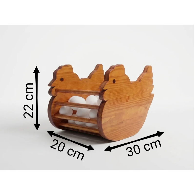 Porte-œufs en bois