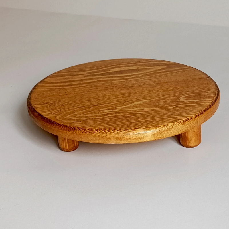 Support rond en bois