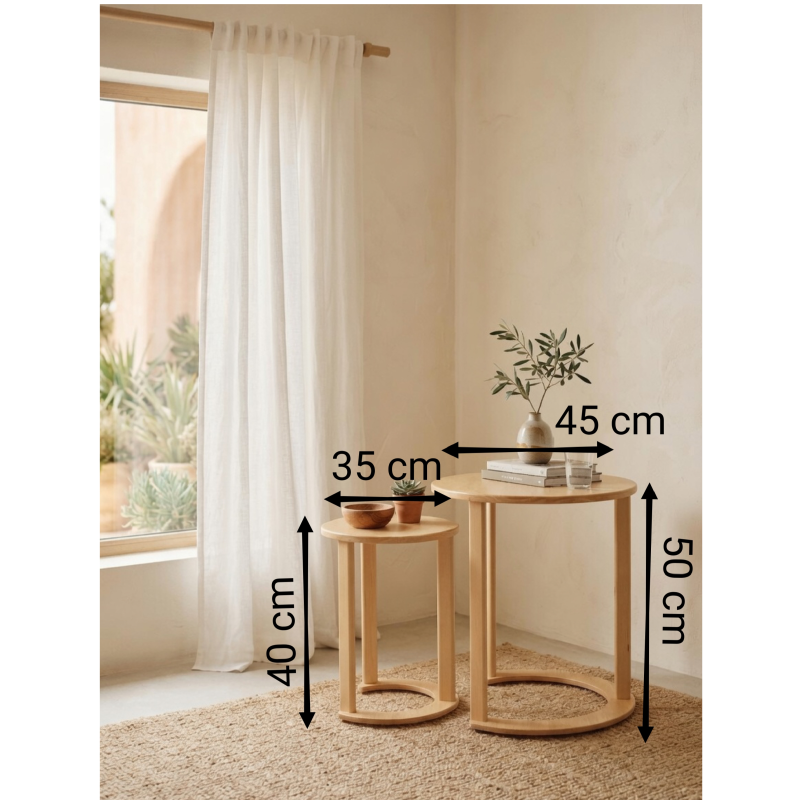 lot de 2 tables gigognes