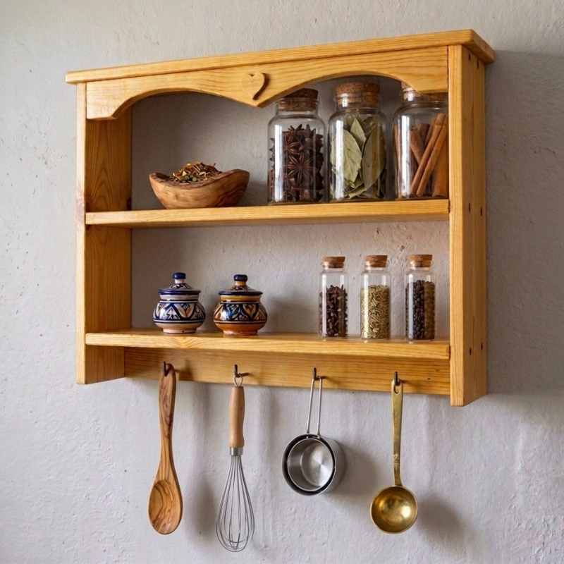 Étagère de cuisine pour épices