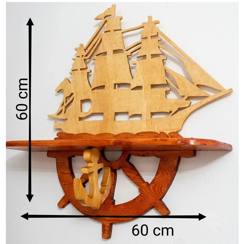 Étagère murale marine
