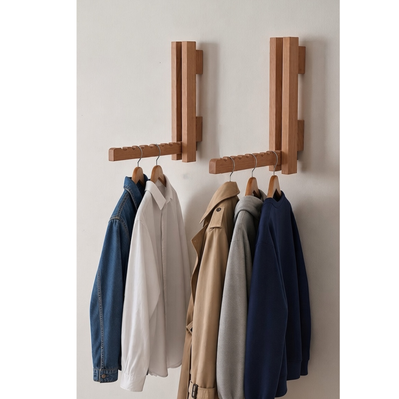 Porte-manteau mural pliable
