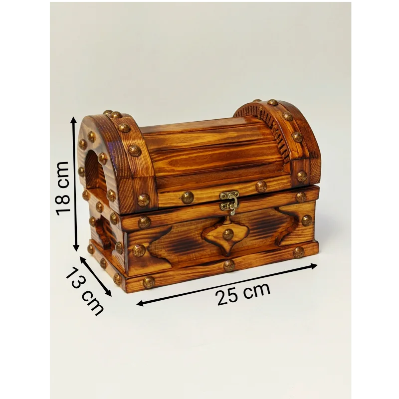 coffre au trésor en bois