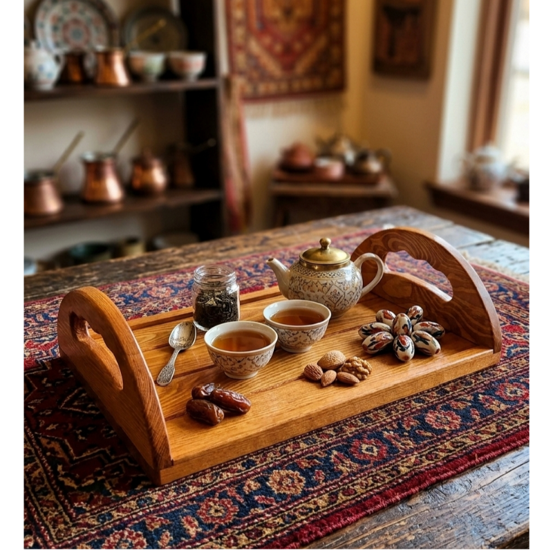 Plateau de Service en Bois