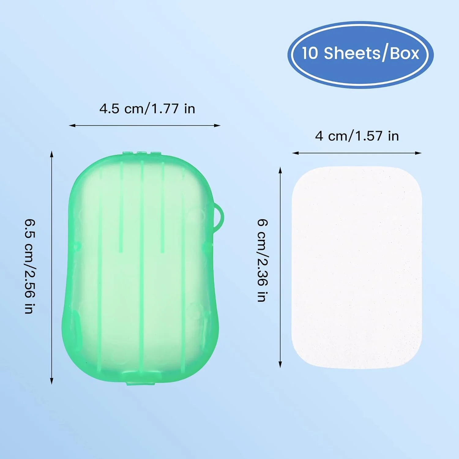 200 Sheets (10 Boxes) Disposable Hand Washing Cleaning Paper Soap Flakes Mini Bath Slice Sheets Scented Foaming Paper Soap for Travel Camping Hiking