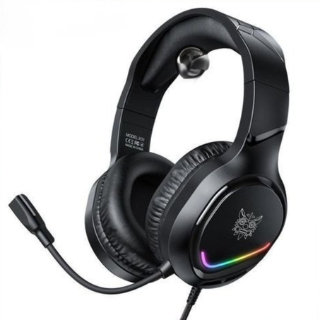 سماعة ألعاب سلكية USB + جاك 3.5 مم