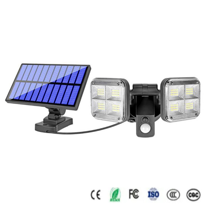 مصباح طاقة شمسية خارجي مع مستشعر حركة - Solar LED Exterior Lamp