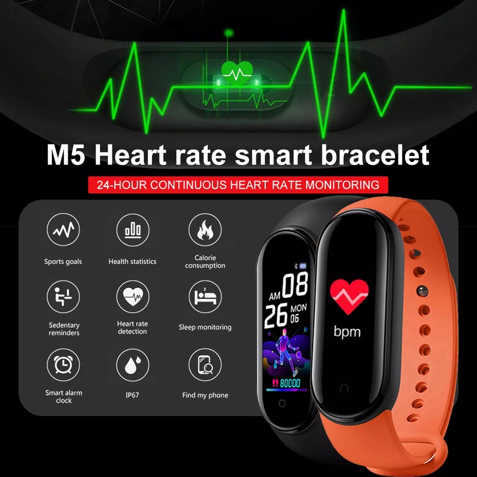 ساعة ذكية للنساء والرجال Smart Bracelet M5