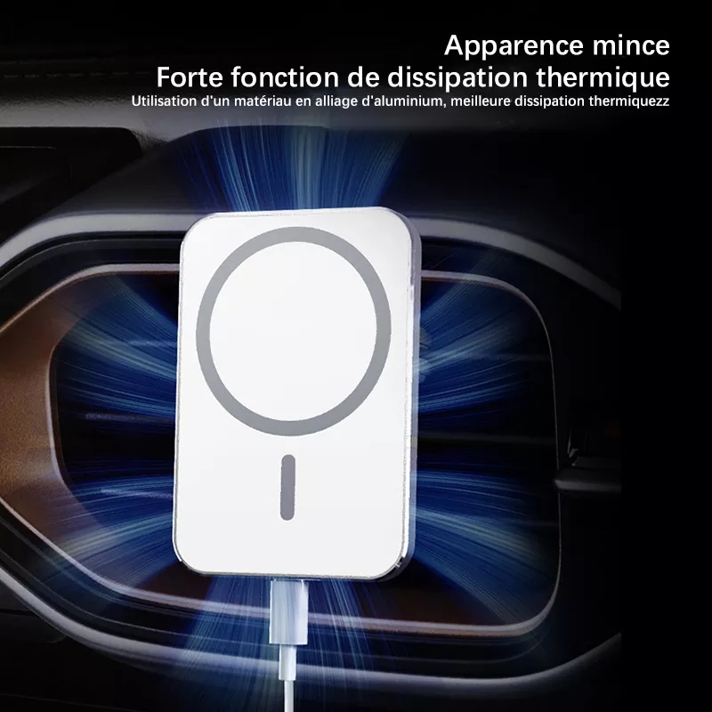 شاحن سيارة لاسلكي 15 واط Magnetic Wireless Car Charger