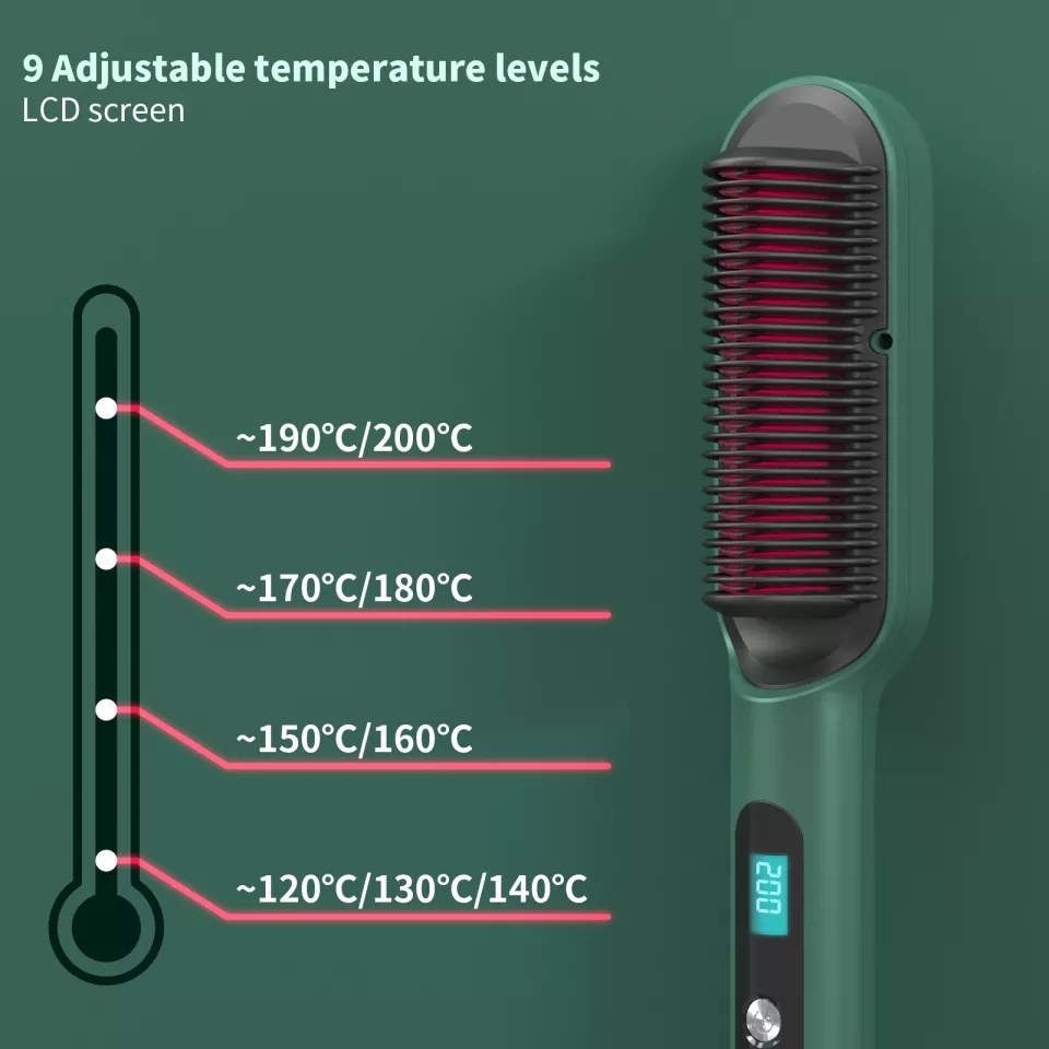 فرشاة الشعر الكهربائية لفرد الشعر Hair Straightener brush syc-580