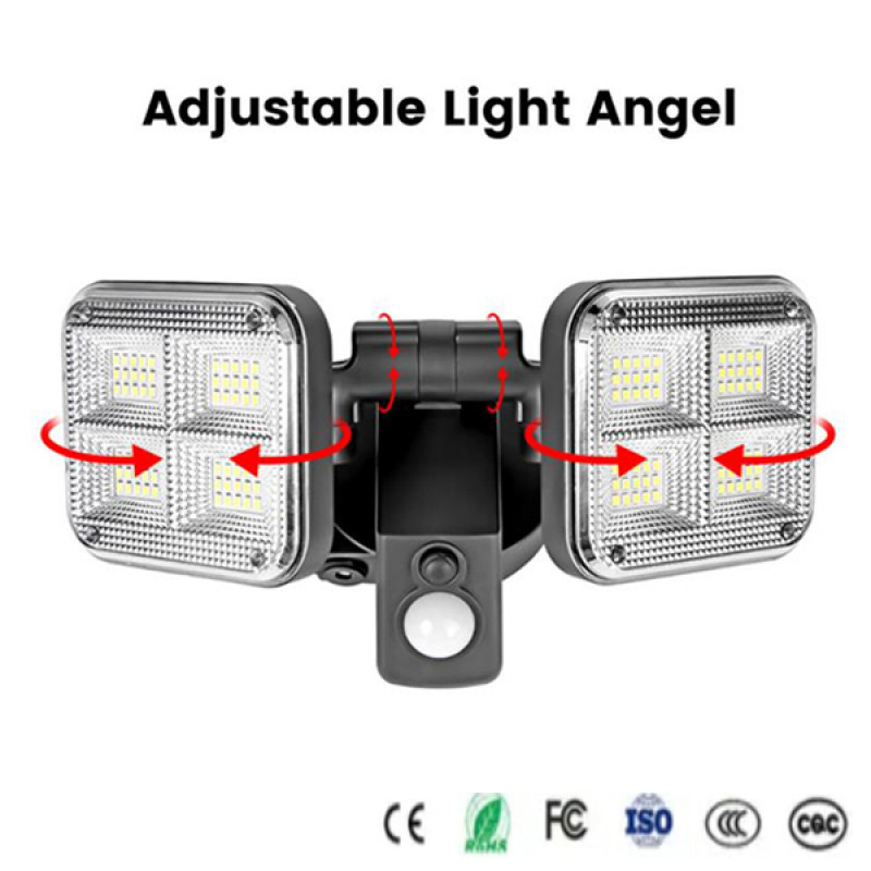 مصباح طاقة شمسية خارجي مع مستشعر حركة - Solar LED Exterior Lamp