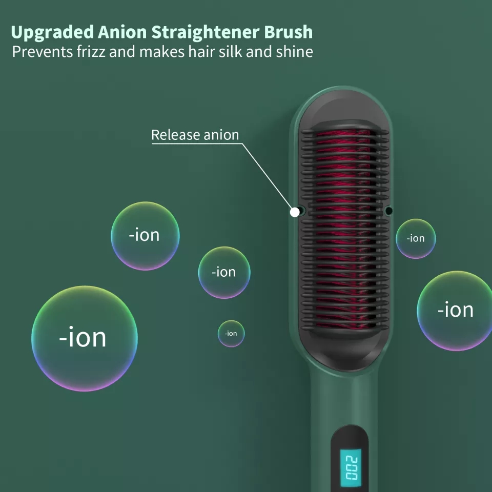 فرشاة الشعر الكهربائية لفرد الشعر Hair Straightener brush syc-580