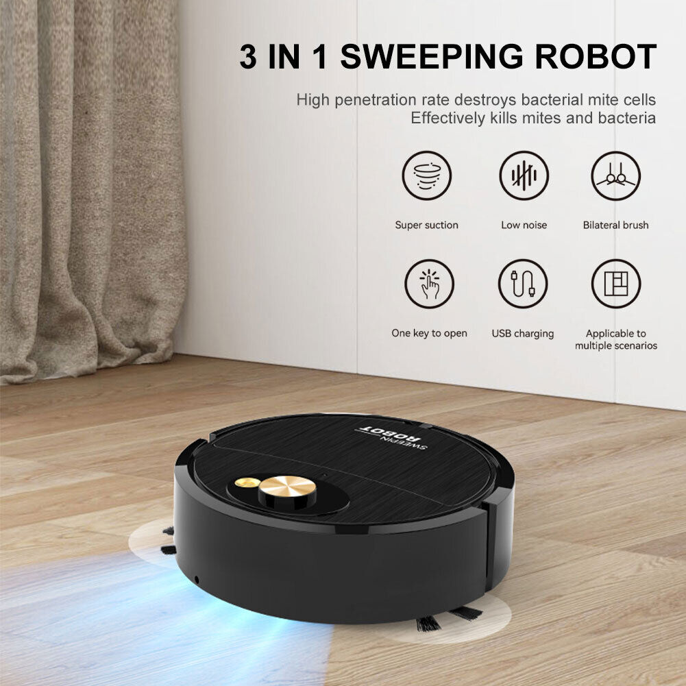 3 in 1 Smart Sweeping Robot مكنسة كهربائية آلية ذكية