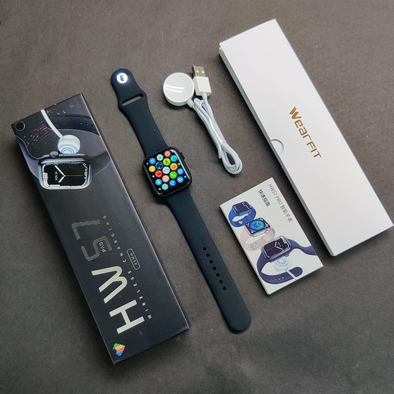 i7 Pro max ساعة ذكية Hw - السلسلة 7 - HW57 Pro 45 ملم - Android + iOS -