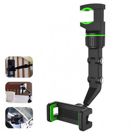 REARVIEW MIRROR MOBILE PHONE CAR HOLDER - MA | حامل الهاتف للسيارة بمرآة الرؤية الخلفية