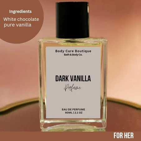 Dark vanilla perfume