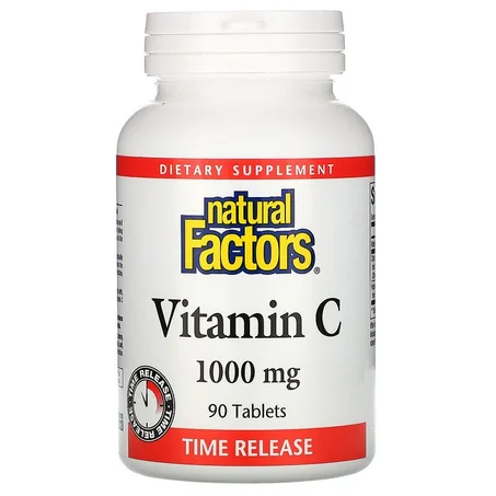 Natural Factors, Vitamine C, Libération prolongée, 1000 mg, 90 comprimés, أقراص فيتامين جـ، إطلاق تدريجي، 1,000 ملجم، 90 قرصًا