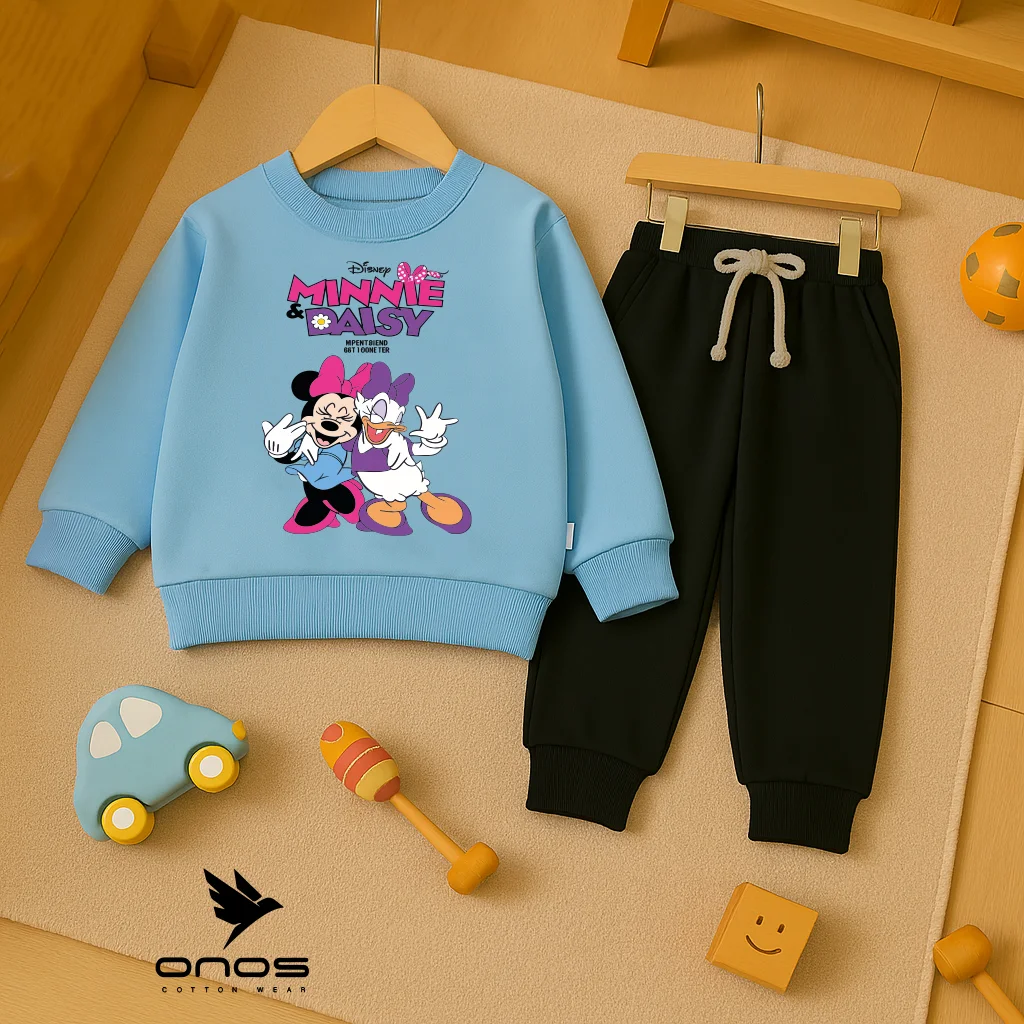 طقم شتوي راوندبيبي بلو ديزني