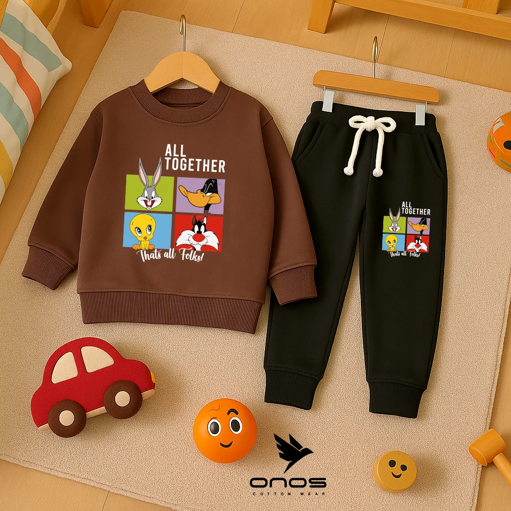 طقم شتوي راوند بني بطوط