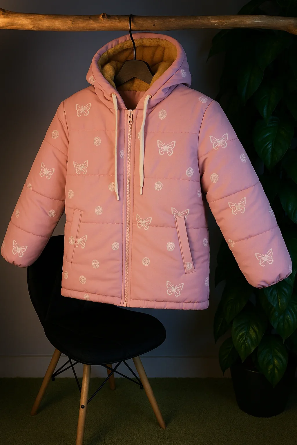 جاكت وتر بروف الفراشه روز كود 5007