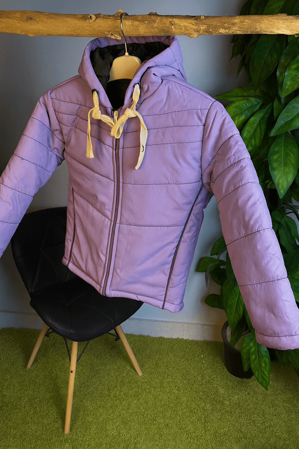 جاكت وتر بروف مبطن من الداخل لافندر ركود 5009