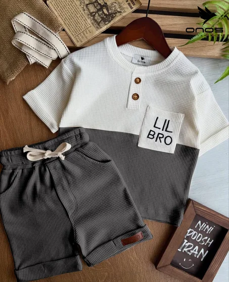 طقم وافل رمادي