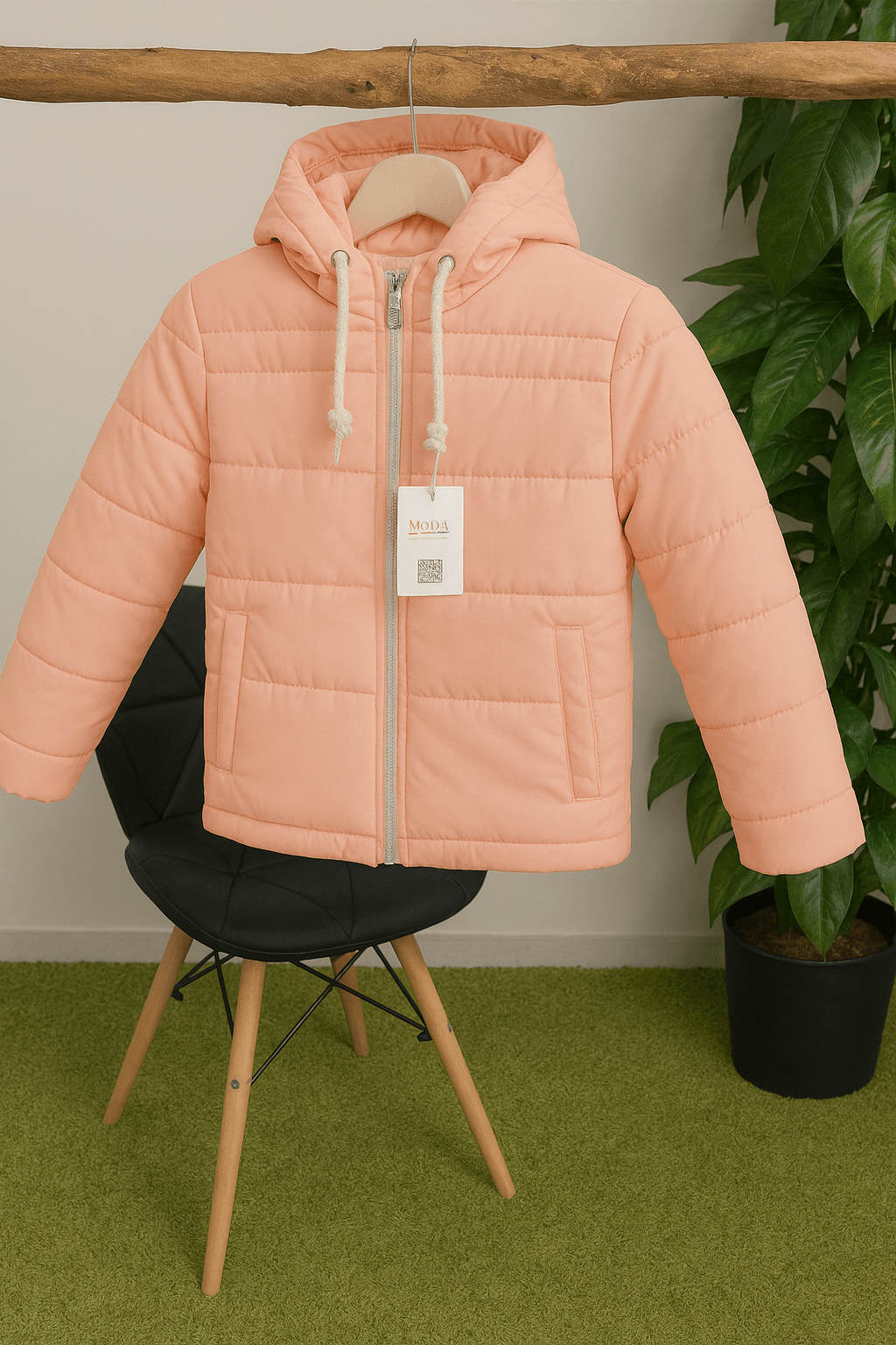 جاكت وتر بروف مبطن من الداخل روز كود 5009