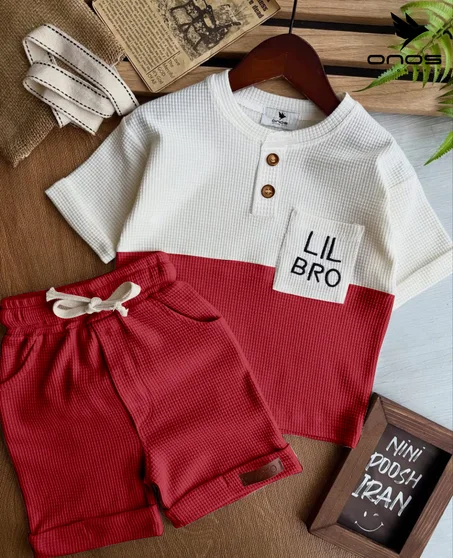 طقم وافل احمر