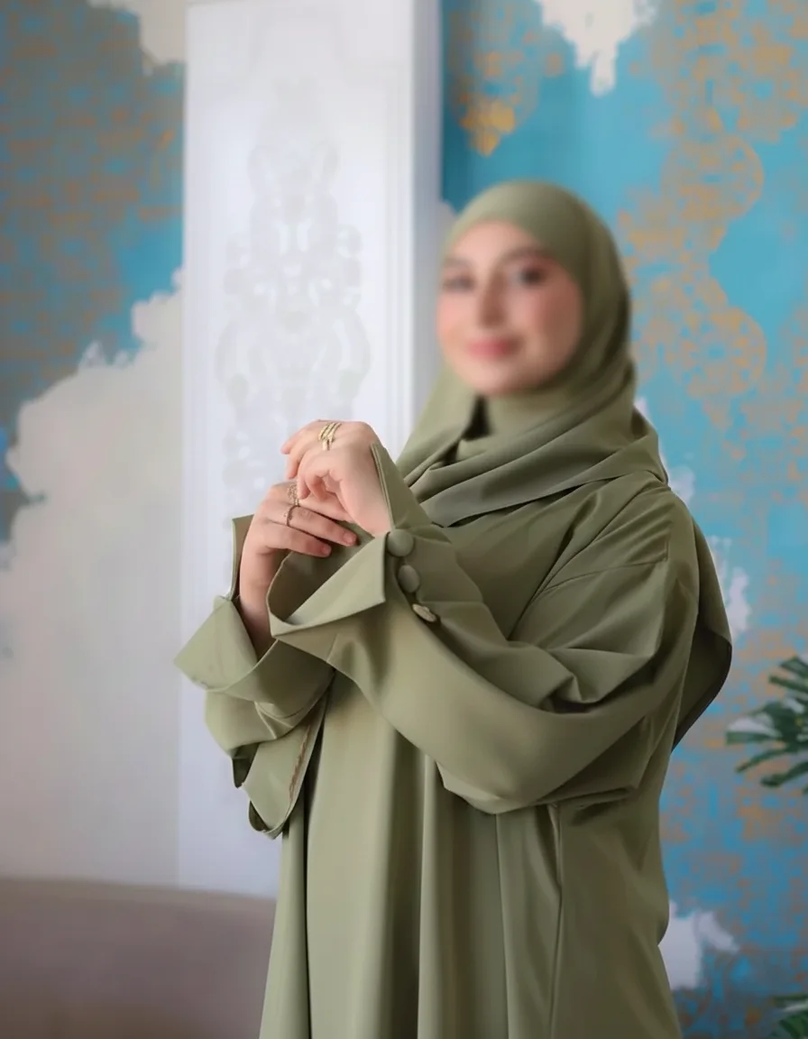 عباءة الصفاء : عباءة + فولار