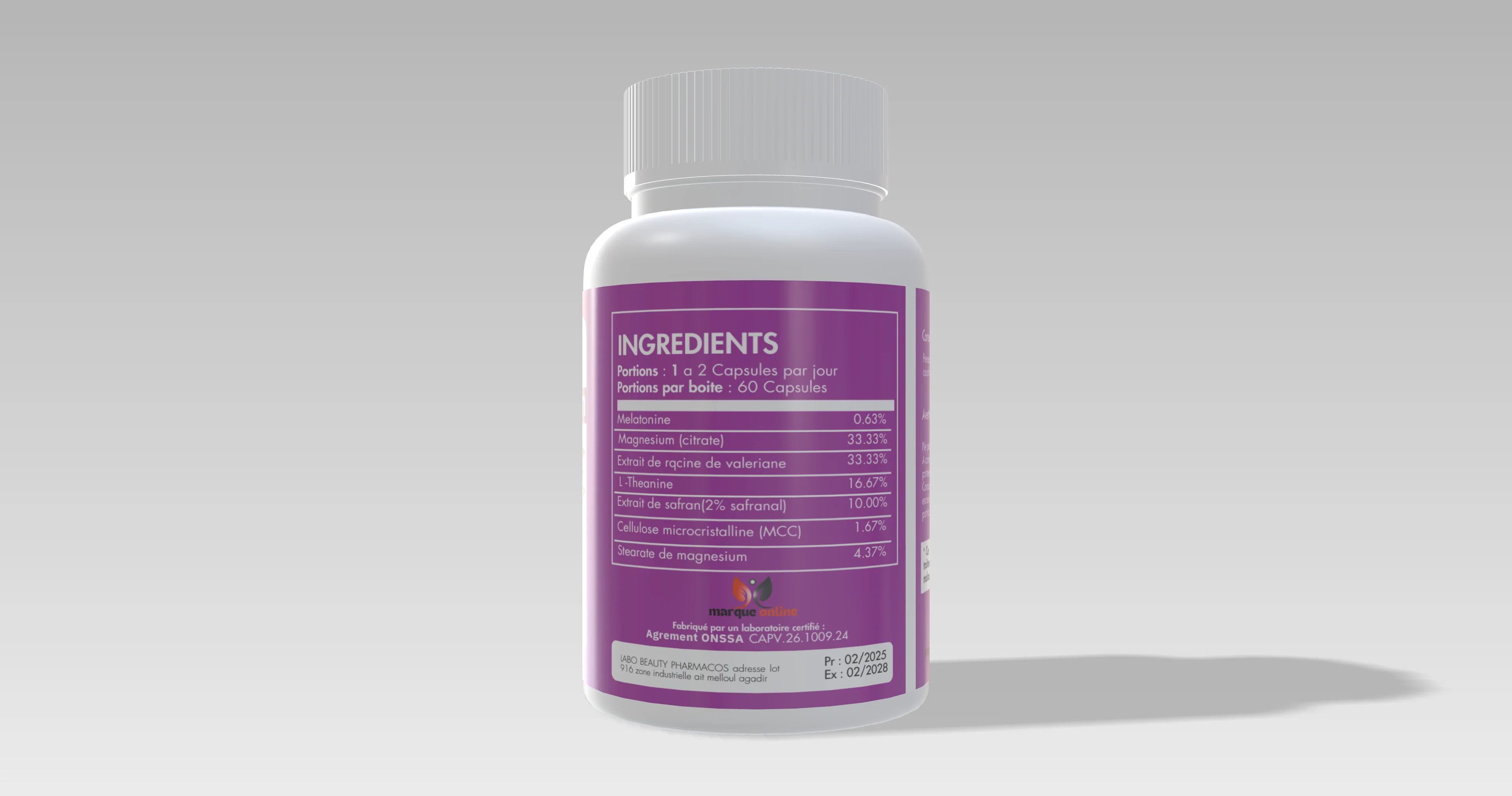 Mélatonine 60 gelules