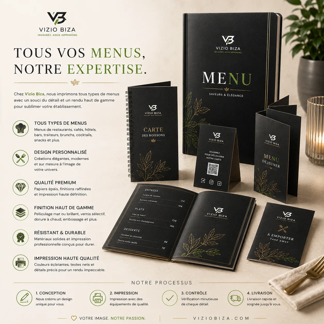 menu pérsonalisé