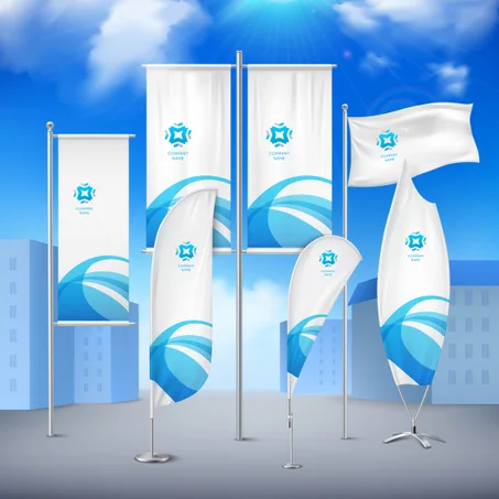 drapeau publicitaire (flag) a patir de
