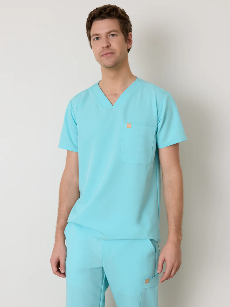STRETCHY EDITION - Col V Homme - Bleu ciel