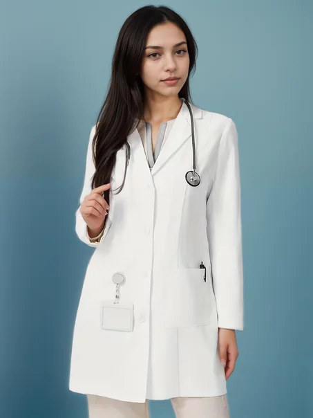 Blouse professionnelle manches longues à col chemisier