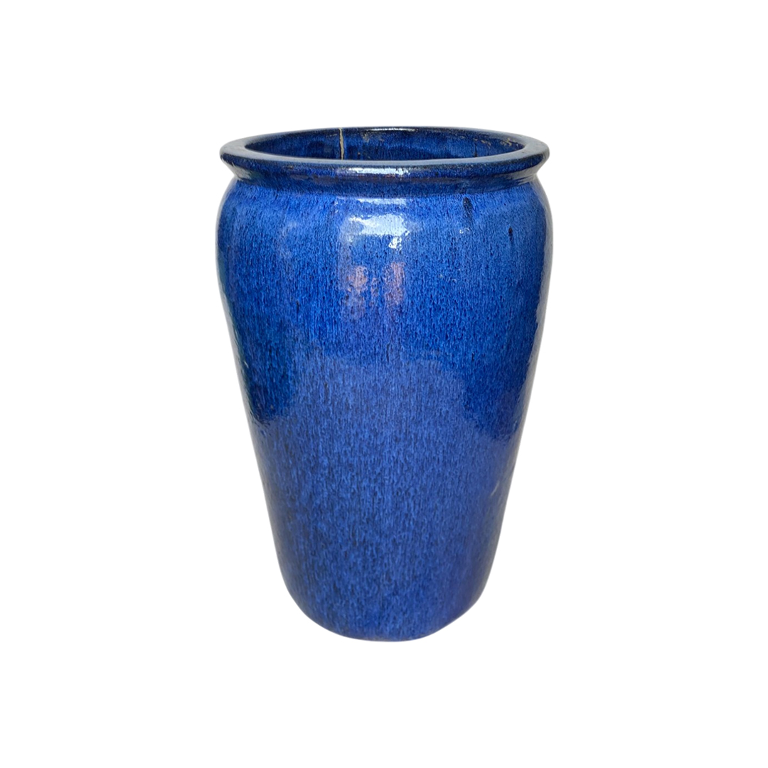 POT EN CERAMIQUE BLEU SAPHIR H70 D51