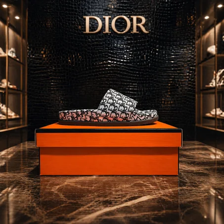 🔥⚡Sandale White& black DIIOR