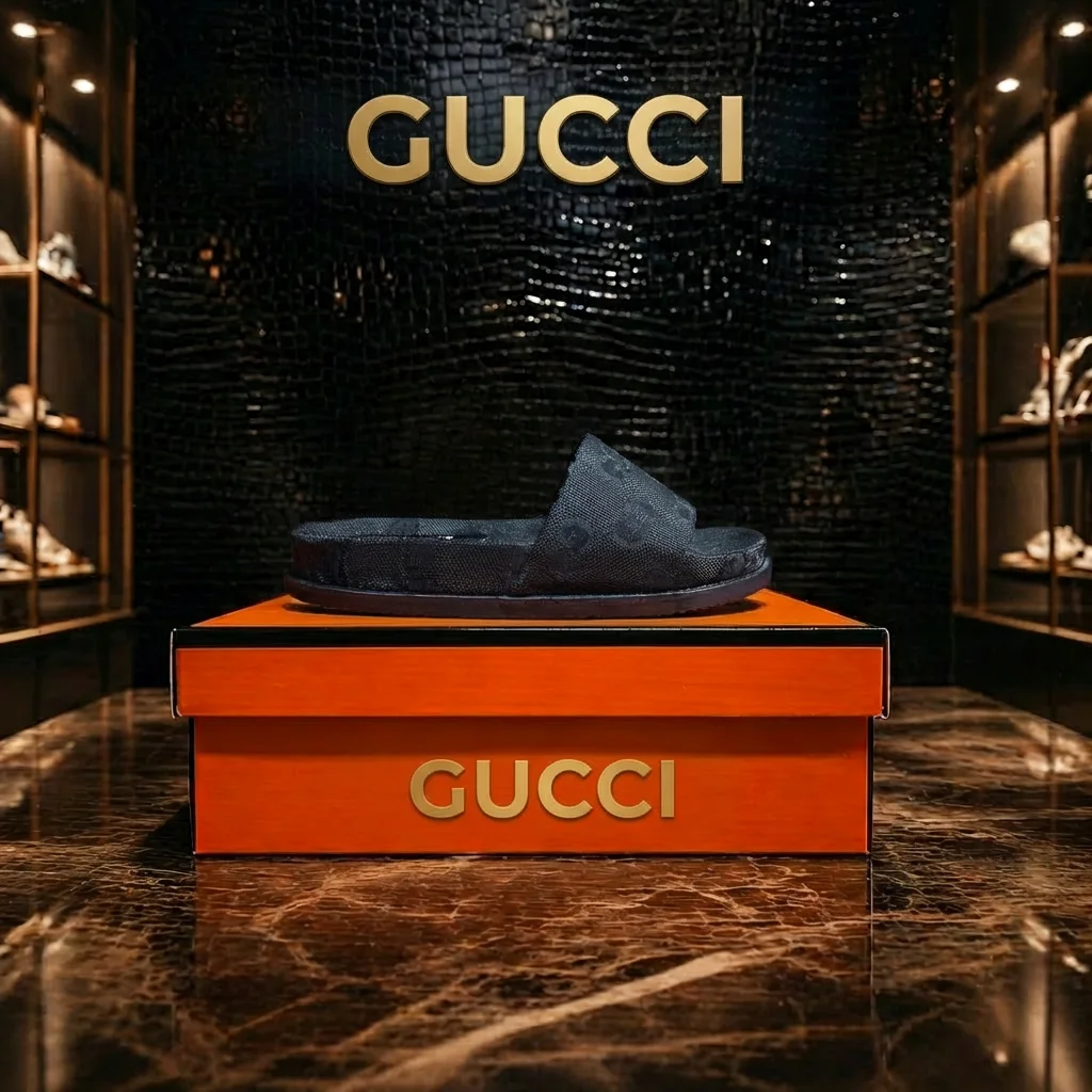 🔥⚡Sandale Black GUUCCI