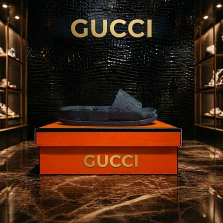 🔥⚡Sandale Black GUUCCI