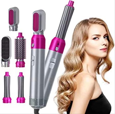 مجموعة تصفيف الشعر من السيراميك 5 في 1