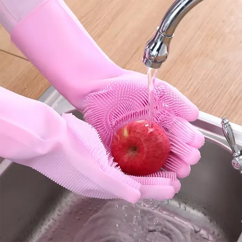 قفازات سيليكون سحرية للتنظيف ✨ عملية وسهلة الاستعمال