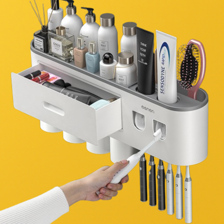 رف اكسسوارات الحمام  المغناطيسي أنيق وعملي