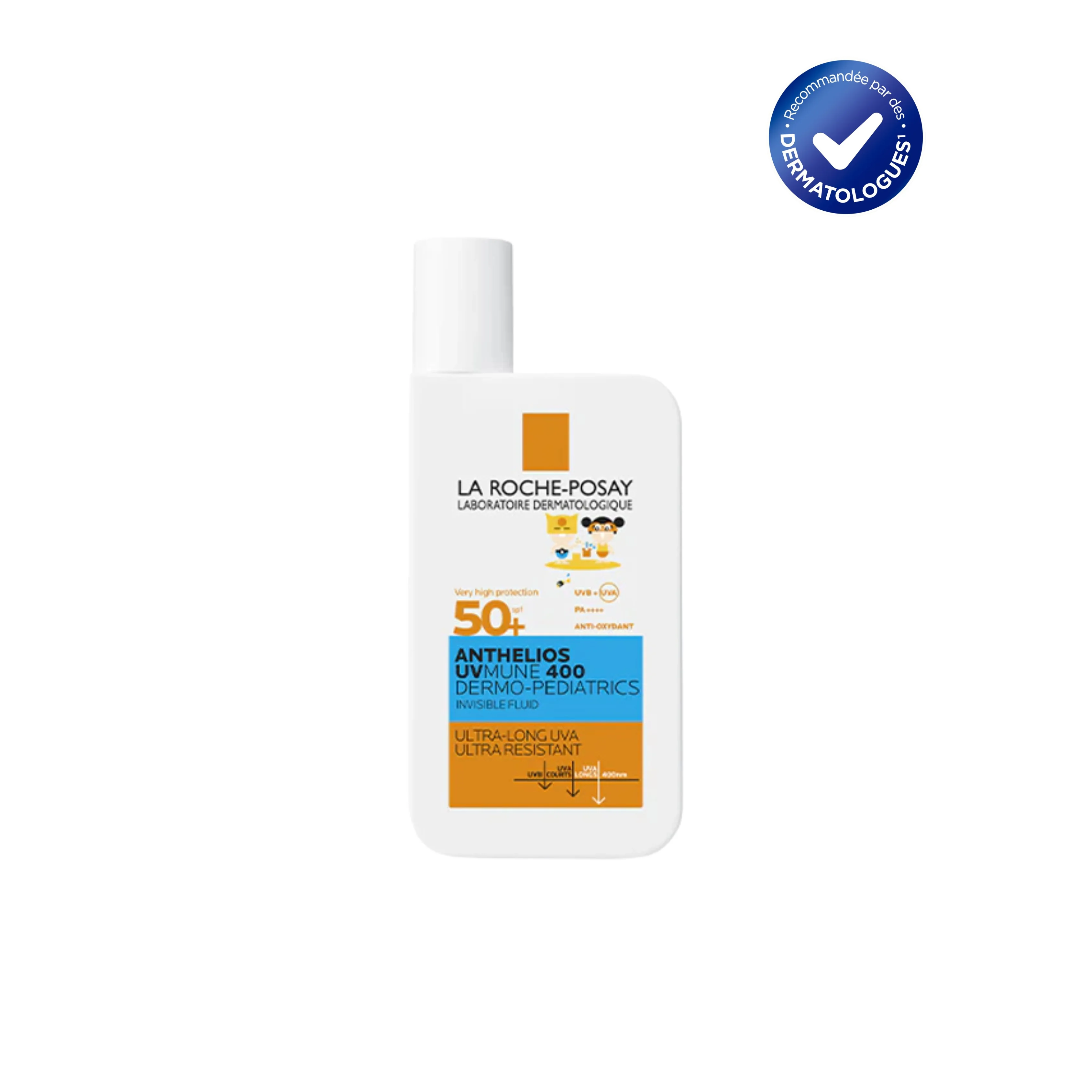 LA ROCHE POSAY ANTHELIOS UVMUNE 400 DERMO-PEDIATRICS FLUIDE INVISIBLE SANS PARFUM SPF50+